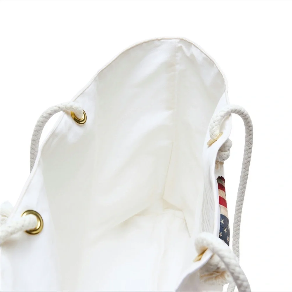 Tote | skull | patriot | bag | travel | vacation - Picture 4 of 4